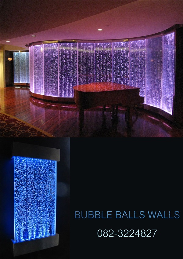 ฺแผงม่านน้ำ  BUBBLE WALLS,,ม่านน้ำ