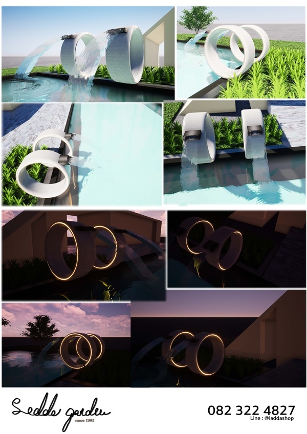 Zen water Design2050,,ม่านน้ำ