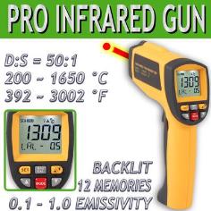 ปืนวัดอุณหภูมิInfrared Thermometer 1650C