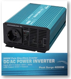 อินเวอร์เตอร์ Inverter แปลงไฟ Pure sine 2000W