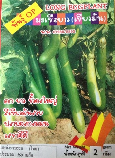 เมล็ดมะเขือยาวเขียวมัน LONG EGGPLANT