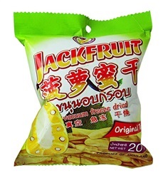 ขนุนอบกรอบ Jackfruit 20 gm Vacuum Freeze Dried Fruits