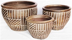 Color Clay Pot (กระถางดินเผาสีคละลาย)