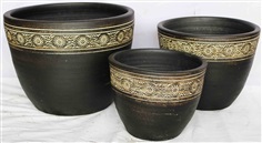 Color Clay Pot (กระถางดินเผาสีคละลาย)