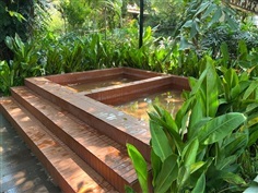 จัดสวนร้านอาหารสปา 