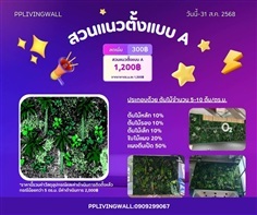 สวนแนวตั้งต้นไม้เทียมโปรโมชั่น 8.8