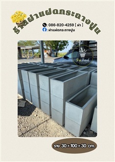 กระถางปูนเปลือย ราง 30x100