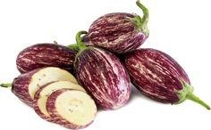 มะเขือแพนดอร่า สตริป โรส  PANDORA STRIPED ROSE EGGPLANT