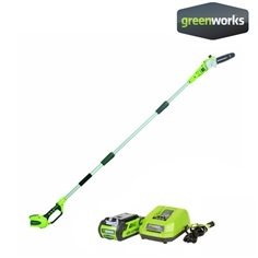 GREENWORKS เครื่องตัดกิ่งไม้สูงไร้สาย 40V+แบตฯและแท่นชาร์จ