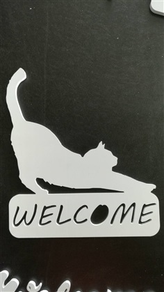 ป้าย Welcome แมว