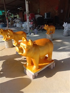 หมูทองนำโชค สุง50*60cm