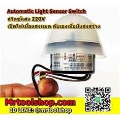 สวิทซ์แสง หัวกลมใหญ่ 220V 10A