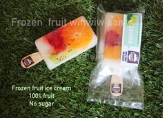 ไอศครีมผลไม้เพื่อสุขภาพ ตราFrozen fruit winwiw san