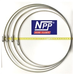 NPP (เอ็นพีพี) #10 (7.7/8" - 9") เหล็กรัดท่อ กิ๊ปรัดสายยาง