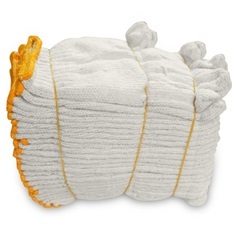 ถุงมือผ้า รุ่น 7 ขีด ขอบเหลือง (ห่อ: 10)