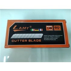 ใบมีดคัตเตอร์ Lamy ขนาดใหญ่ 18mm. บรรจุ 60 ใบ/กล่อง ใบมีดคัต