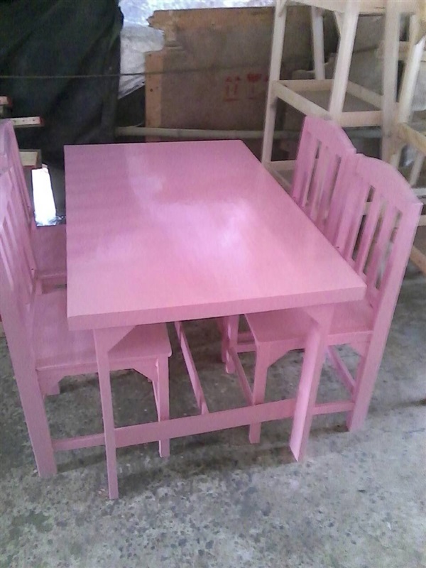 ชุดโต๊ะเก้าอี้ไม้พาเลท,,งานไม้