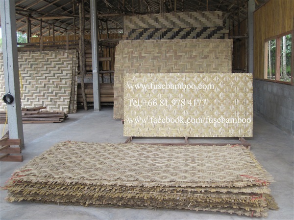 ผนังไม้ไผ่ ฝ้าเพดานไม้ไผ่ ฟากไม้ไผ่ พื้นไม้ไผ่ Bamboo Panel