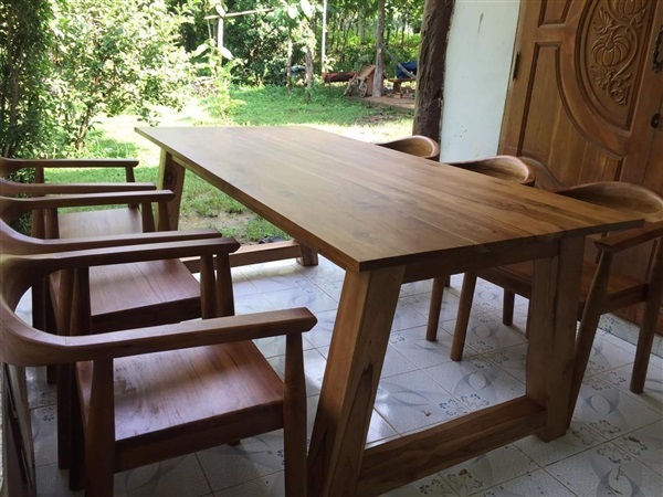 โต๊ะไม้สักModern minimal,,ไม้สัก