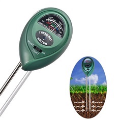 เครื่องวัดดิน 3in1 ใช้วัด pH ดิน, ความชื้นดิน และค่าแสงแดด