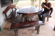 ชุดโต๊ะไม้ตะเคียน | ศิวกรพันธุ์ไม้ - กันทรารมย์ ศรีสะเกษ