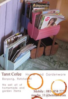 ที่ใส่หนังสือ ชั้นวางหนังสือ บ้านนก กาแฟ