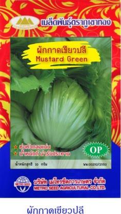 เมล็ดพันธุ์ ผักกาดเขียวปี