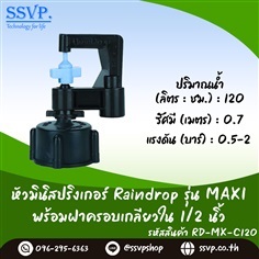 มินิสปริงเกอร์ รุ่น MAXI +ฝาครอบเกลียวใน 1/2 นิ้ว