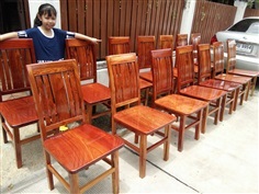 เก้าอี้ไม้ประดู่ | ร้าน Chat_Shop  (เฟอร์นิเจอร์ไม้)  - บางใหญ่ นนทบุรี