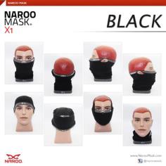Naroo Mask หน้ากากผ้ากันแดด UV - X1 Black