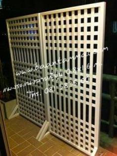 แผงระแนง UPVC ลายญี่ปุ่น