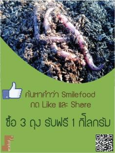 มูลไส้เดือน 1000% Smilefood