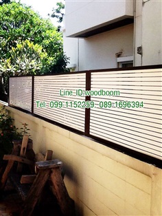 แผงระแนงบังตาUPVC รั้วระแนงupvc รั้วบังตาข้างบ้าน รั้วupvc