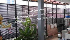 งานรั้วไม้ระแนง UPVC รั้วระแนงupvc ระแนงกั้นบังตาโซนสูบบุหรี