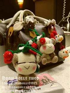 ตุ๊กตาถักลิงห้อยกระเป๋า 4 นิ้ว | Boom Dolls Shop -  ลำพูน