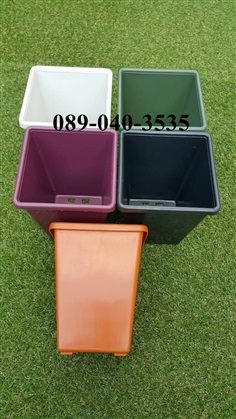 กระถางทรงสูงสี่เหลี่ยม9"*สูง8"*ก้น6"(sp-060)