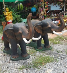 ช้างปูนปั้น ช้างดินเผา ช้างไทย ช้างมงคล