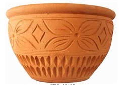 Red Clay Pot (กระถางดินเผาแดง)