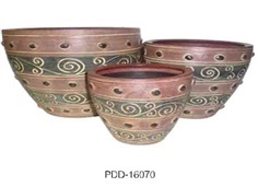 Color Clay Pot (กระถางดินเผาสีคละลาย)