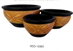 Color Clay Pot (กระถางดินเผาสีคละลาย)