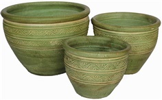 Color Clay Pot (กระถางดินเผาสีคละลาย)