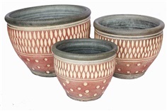 Color Clay Pot (กระถางดินเผาสีคละลาย)