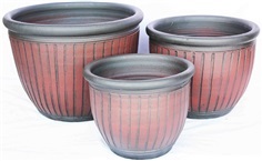 Color Clay Pot (กระถางดินเผาสีคละลาย)