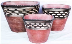 Color Clay Pot (กระถางดินเผาสีคละลาย)