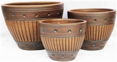 Color Clay Pot (กระถางดินเผาสีคละลาย)