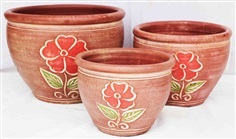 Color Clay Pot (กระถางดินเผาสีคละลาย)