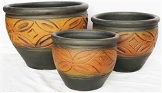 Color Clay Pot (กระถางดินเผาสีคละลาย)