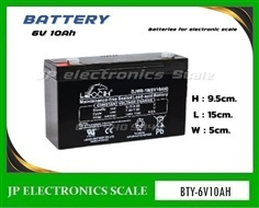 แบตเตอรี่อะไหล่เครื่องชั่ง BATTERY 6V 10Ah
