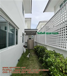 รั้วระแนงupvc ระแนงบังตาเพื่อนบ้าน รั้วupvcไม่ผุ