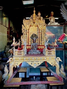 ธรรมมาสน์ไม้ ธรรมมาสโบราณ ชุดใหญ่ ศิลปะล้านนา